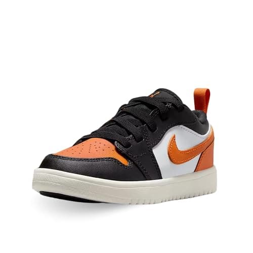 Jordan 1 Low Alt Little Kids' Shoes (Black/White/Sail/Starfish) Size 13.5