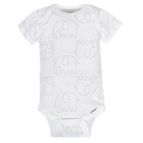 Gerber Baby 8-Pack Short Sleeve Onesies Bodysuits, Animals Green, 0-3 Months - Image 3