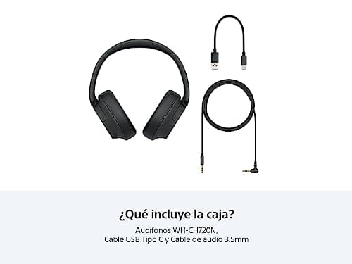 Sony WH-CH720NB Noise Canceling Wireless Bluetooth Headphones - Built-in Microphone - up to 35 Hours Battery Life and Quick Charge - Black - International Version - Image 8