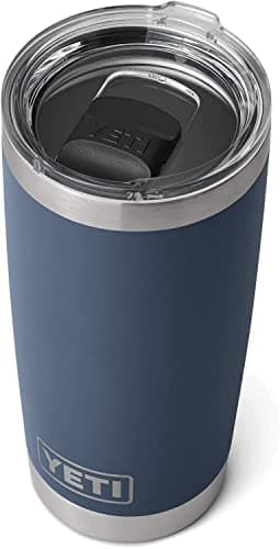YETI Rambler 20 oz Tumbler, Stainless Steel, Vacuum Insulated with MagSlider Lid, Navy - Image 4