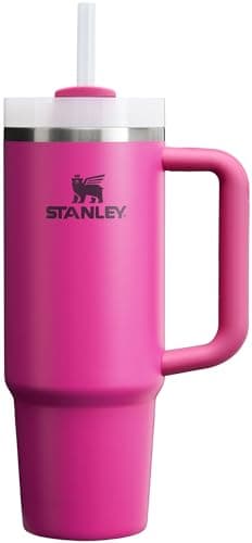 STANLEY Quencher H2.0 Tumbler with Handle and Straw 30 oz | Flowstate 3-Position Lid | Cup Holder Compatible for Travel | Insulated Stainless Steel Cup | BPA-Free | Fuchsia