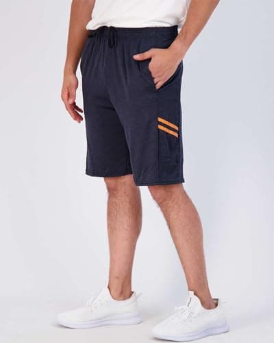 Real Essentials Men’s 5 Pack: 9" Dry-Fit Shorts – Athletic Gym, Workout, Basketball, Running, Casual Lounge Active Pockets, Set 6, L - Image 2