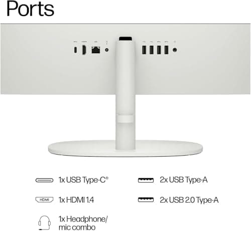 HP 2025 New 22 Inch All-in-One Desktop Computer • 12GB RAM • 256GB PCIe SSD • Intel CPU • Ultra-Quiet Design • Microsoft Office Trial • Wi-Fi 6 • White KB & Mouse • WOWPC Recovery USB • Windows 11 - Image 3