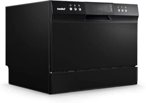 COMFEE’ Countertop Dishwasher, Energy Star Portable Dishwasher, 6 Place Settings & 8 Washing Programs, Speed, Baby-Care, ECO& Glass, Dish Washer for Dorm, RV& Apartment, Black - Image 10