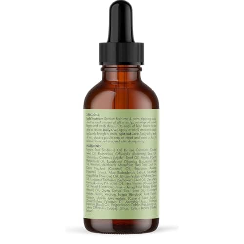 Mielle Organics Rosemary & Mint Hair Oil, Split Ends & Dry Scalp Treatment - Made with Biotin & Essential Oils for Strengthening, Soothing, Moisturizing & Encouraging Longer, Healthier Hair (2 Fl Oz) - Image 8