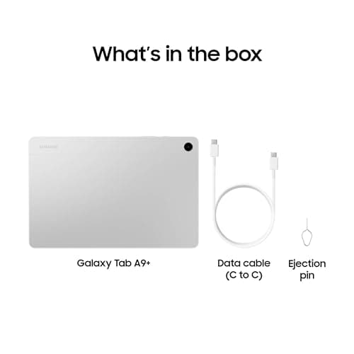 Samsung Galaxy Tab A9+ Plus 11” 64GB Android Tablet, Big Screen, Quad Speakers, Upgraded Chipset, Multi Window Display, Slim, Light, Durable, Kids Friendly Design, US Version, 2024, Silver - Image 9