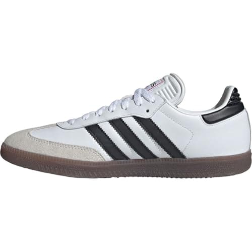 adidas Unisex-Adult Samba Indoor, White/Black/Vivid Red, 7.5 - Image 5