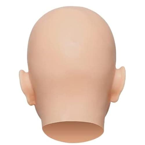 LCUPPON Silicone Female Mask Realistic Face with Makeup for Crossdressing Cosplay Halloween Masks (Beige) - Image 4
