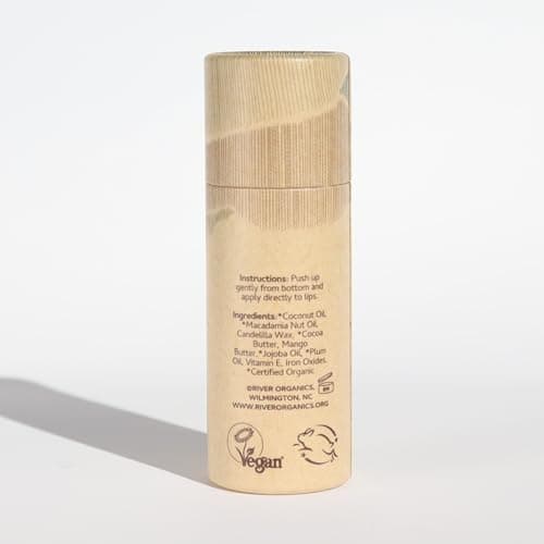 Organic Lip Stain, Zero-Waste Vegan Lip Stain in "Fig", "Pomegranate" or "Guava" .30 oz / 8.45 g Long Lasting, Toxic Free, River Organics (Fig) - Image 8
