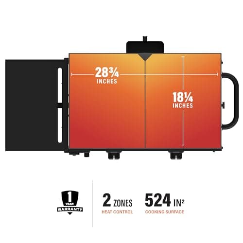 Blackstone Flat Top Gas Grill Griddle 2 Burner Propane Fuelled Rear Grease Management System, 1517, Outdoor Griddle Station for Camping, 28 inch - Image 5