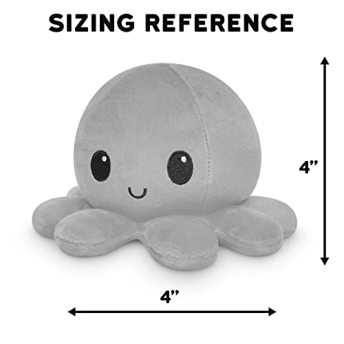 TeeTurtle - The Original Reversible Octopus Plushie - Glow in the Dark - Cute Sensory Fidget Stuffed Animals That Show Your Mood - Image 3