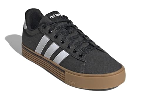 adidas Men's Daily 4.0 Sneaker, Black/White/Gum, 12