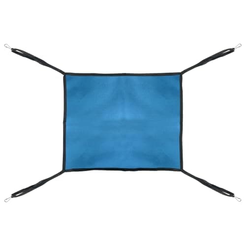 zhuohai Cat Hammock for Cage Hanging ，Summer Breathable Coolness Oxford Cat Hammock Bed，with Straps and Metal Hooks Bed for Cats Small Dogs Rabbits - Image 2