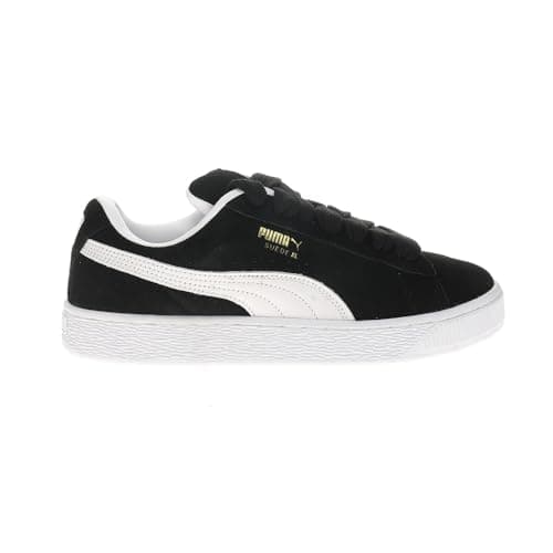 PUMA Women's Suede XL Sneaker, Black White, 11