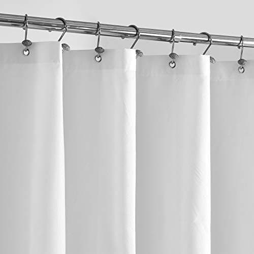 ALYVIA SPRING Waterproof Fabric Shower Curtain or Liner White, 72x72 - Image 2