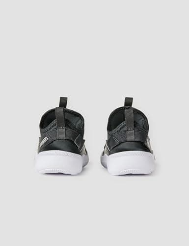 Nike Kids Flex Runner 4 Sneaker, Black/Black/White, 7 US Unisex Toddler - Image 6