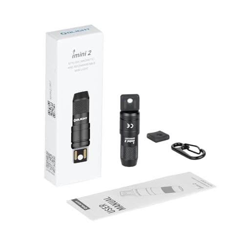 OLIGHT IMINI 2 EDC Rechargeable Keychain Flashlight, 50 Lumens Compact and Portable Mini LED Keyring Lights with Built-in Battery Ideal for Everyday Carry and Emergencies (Black) - Image 9