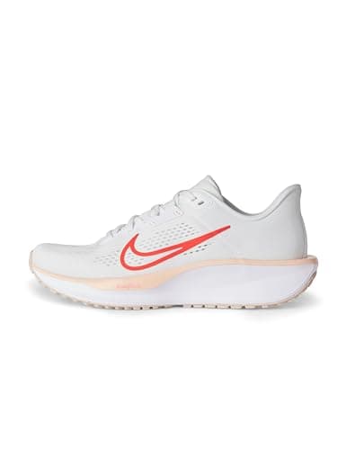 Nike Women's Quest 6 Sneaker, White/Bright Crimson/Washed Coral, 7.5