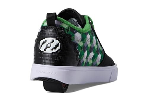 Heelys Minecraft Pro 20 (Little Big Kid/Adult) Wheeled Heel Shoe, Black/Green/White, 8 US Unisex - Image 5