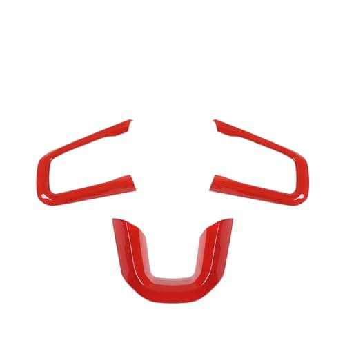 RT-TCZ for Wrangler JL Steering Wheel Trim Decal Panel Red for Jeep Wrangler JL JLU 2018 up for Gladiator JT 2020 up Red Interior Accessories 3pcs - Image 2