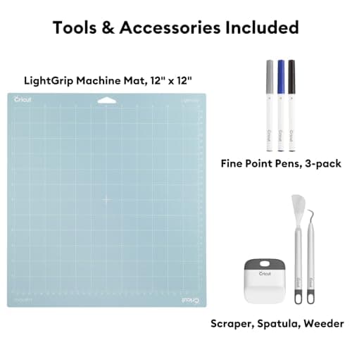 Cricut Maker Bundle, Includes Cricut Maker Cutting Machine, Iron On Vinyl, Premium Vinyl - Permanent, Holographic Iron On Vinyl, Transfer Tape, Cutting Mats, Tool Set, Crafting Accessories, Champagne - Image 3