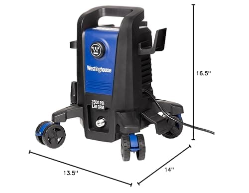Westinghouse ePX3500 Electric Pressure Washer, 2500 Max PSI 1.76 Max GPM with Anti-Tipping Technology, Onboard Soap Tank, Pro-Style Steel Wand, 5-Nozzle Set, for Cars/Fences/Driveways/Home/Patios - Image 2
