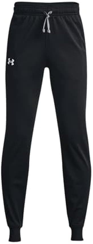 Under Armour Boys' Brawler 2.0 Tapered Pants Standard X-Large Black (001)/White - Image 5