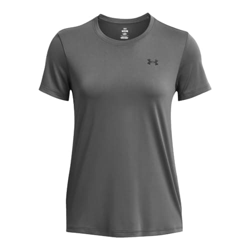 Under Armour Womens Tech Short Sleeve Crew, (025) Castlerock / / Black, Large - Image 3