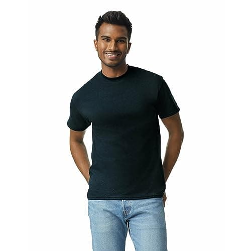 Gildan Men's Ultra Cotton T-Shirt, Style G2000, Multipack, Black (2-Pack), X-Large - Image 2