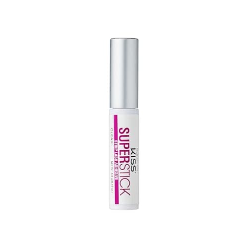 KISS Super Stick 5-Day Extended Wear Strip Lash Adhesive, Quick Drying Lash Glue, Witch Hazel & Cactus Extract Infused, Brush Applicator, Net Wt. 4.8g (0.17 oz.), Clear - Image 9