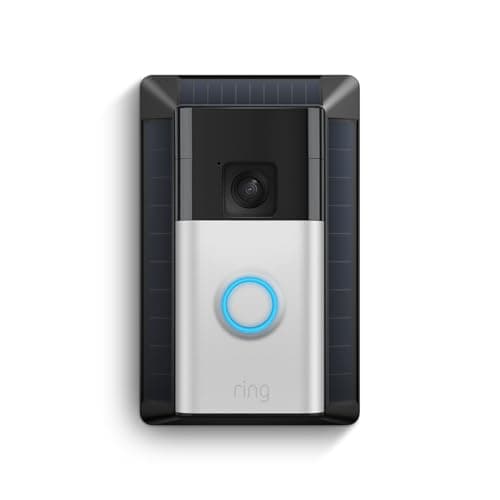 Ring Battery Doorbell, Solar, Head-to-Toe Video, Live View with Two-Way Talk, and Motion Detection & Alerts (2024 release), Satin Nickel