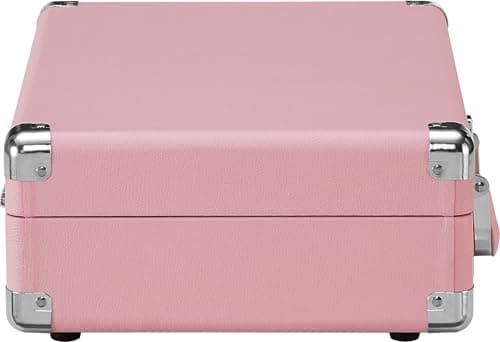 Crosley CR8005E-BH Cruiser Plus Record Player, Blush | 3-Speed Turntable, Bluetooth In / Out, Built-in Stereo Speakers, Isolated Internal Speakers Minimize Vibration - Image 9