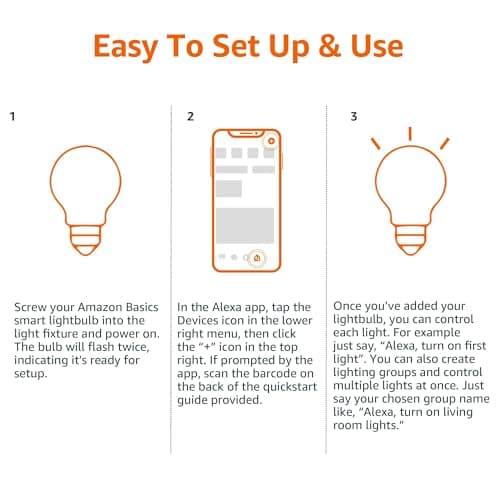 Echo Spot with Amazon Basics Smart Color Bulb - Image 4