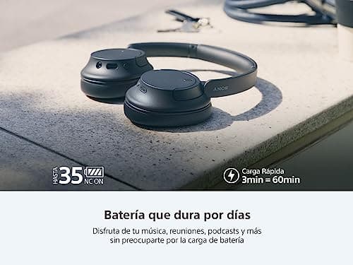 Sony WH-CH720NB Noise Canceling Wireless Bluetooth Headphones - Built-in Microphone - up to 35 Hours Battery Life and Quick Charge - Black - International Version - Image 5