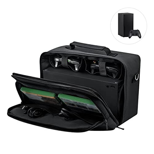 Mcbazel Xbox Series X Carry Case, Travel Case Bag Carrying Case for Xbox Series X Console/Controller/Cables/Other Xbox Series X Accessories, Black, Travel Case