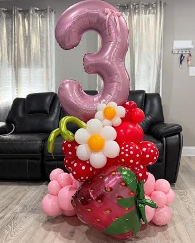 Amazon.com: 0 Balloon - Pastel Pink Birthday Number Balloons, 40 Inch Decorations | Pastel Pink inflatable birthday balloons 40 inch, jumbo foil 0th birthday decorations for women and men : Toys & Games - Image 8