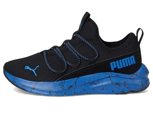 PUMA SOFTRIDE ONE4ALL Slip On Shoes Sneaker, Black-Victoria Blue, 13 US Unisex Little Kid - Image 4