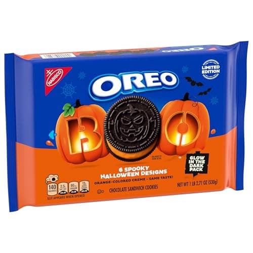 OREO Orange Creme Chocolate Sandwich Cookies, Limited Edition, Halloween Cookies, 18.71 oz - Image 11