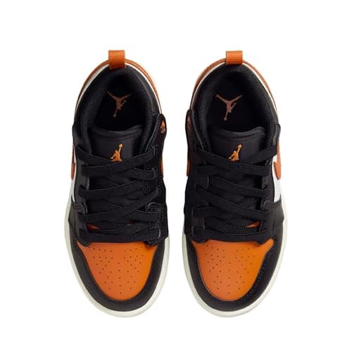 Jordan 1 Low Alt Little Kids' Shoes (Black/White/Sail/Starfish) Size 13.5 - Image 3