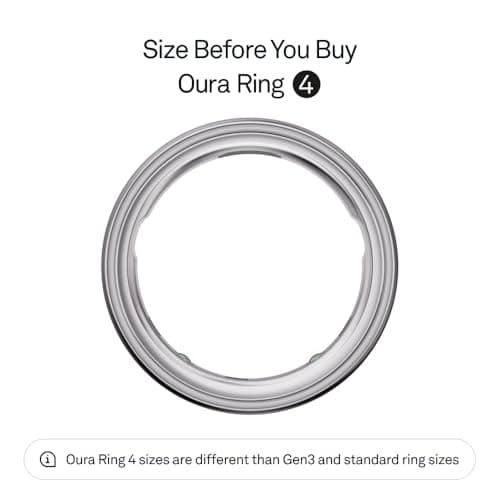 Oura Ring 4 - Silver - Size 8 - Size Before You Buy - Image 2