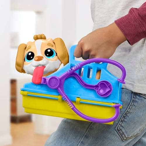 Play-Doh Care 'n Carry Vet Playset for Kids 3 Years and Up with Toy Dog, Storage, 10 Tools, and 5 Modeling Compound Colors, Non-Toxic - Image 11