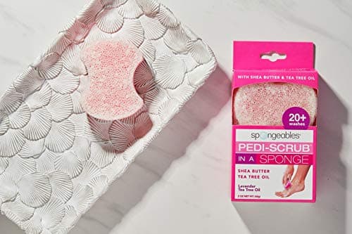 Spongables Pedi Scrub Foot Exfoliating 20+ Wash Sponge, Lavender, 1 Count - Image 4
