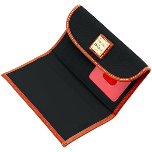 Dooney & Bourke Women's Continental Clutch in Pebble Grain Leather, Trifold Wallet with Multiple Card Holder, Black - Image 3