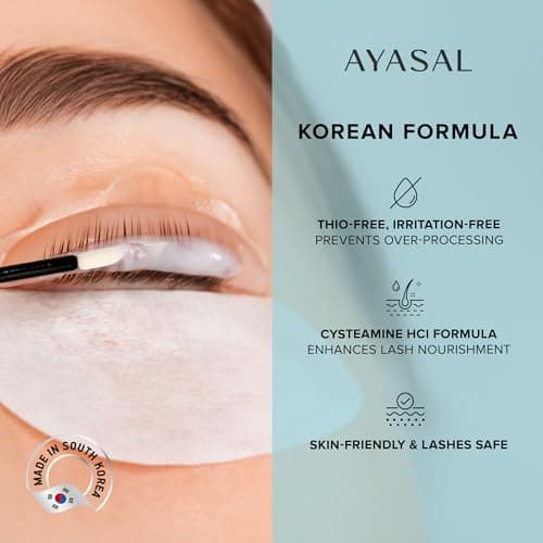 AYASAL Korean Lash Lift Kit: Thio-Free Eyelash Perm Formula for Safe & Long-Lasting Natural Curl - Self Lash Lifting DIY Set for Salon-Quality Results at Home - Image 4