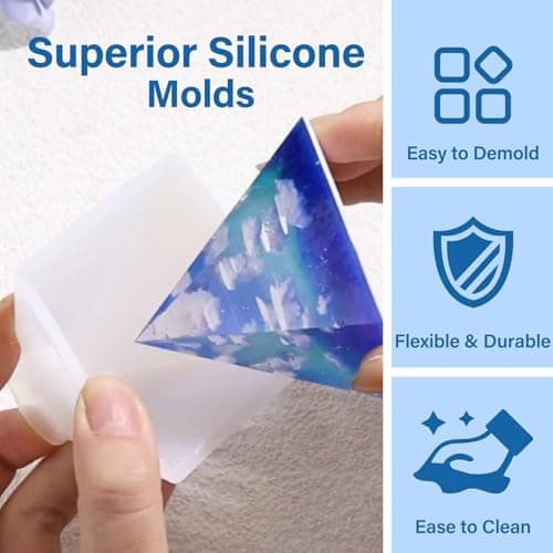 LET'S RESIN Epoxy Resin Kits and Molds Complete Set, 16oz Resin Art Kit with Silicone Molds, Pigment, Dried Flowers, Crafts for Adults, Beginners, Art Supplies for DIY Lovers, DIY Gift for Women - Image 6
