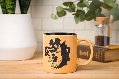 Silver Buffalo Disney Mickey Mouse Halloween Spooky Ghost Shadow Wax Resist Ceramic Mug, 20 Ounces - Image 5