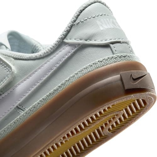 Nike Kids Kid's Court Legacy (Little Kid) Light Silver/White/Gum Dark Brown 13.5 Medium - Image 8