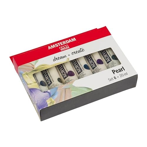 Amsterdam Acrylic Standard Series Paint Set 6x20ml, Pearl - Image 3