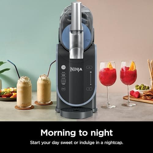 Ninja SLUSHi with RapidChill Technology, 88 oz. Frozen Drink & Slushie Machine, 5 Preset Programs, Margaritas, Frappés, and More, Premium Accents, Black, FS301 - Image 7