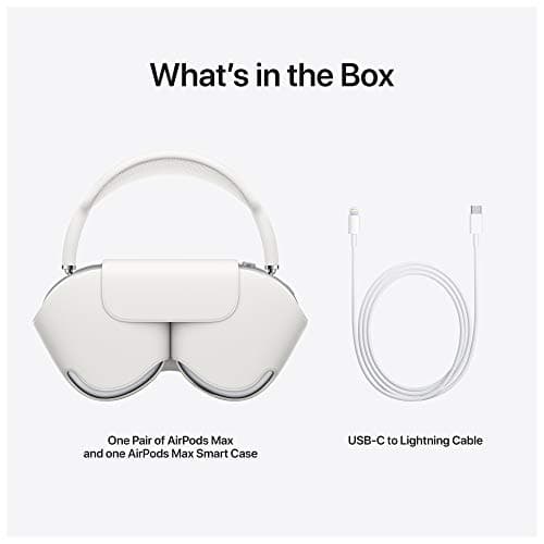 Apple AirPods Max Wireless Over-Ear Headphones, Active Noise Cancelling, Transparency Mode, Personalized Spatial Audio, Dolby Atmos, Bluetooth Headphones for iPhone – Silver - Image 6